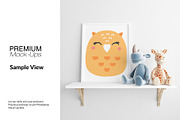 Nursery Wall & Frame Mockups, a Product Mockup by mock-ups (Thumbnail 9 of 12)