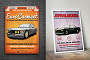 Retro Car Flyer/Poster Bundle, a Flyer Template by Grafixity (Thumbnail 4 of 5)