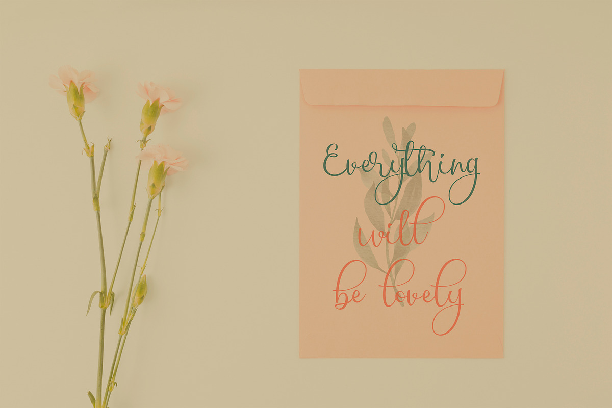 Chinthia white, a Script Font by ALIVECREATIVE (Photo 6 of 6)