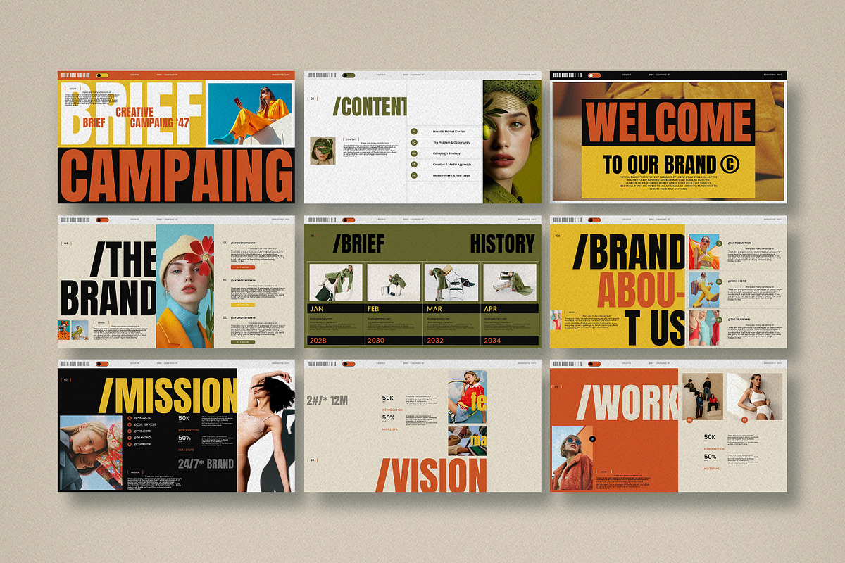HAZE | Brief Campaign GSL Figma, a Presentation Template by Studio Temply (Photo 9 of 12)