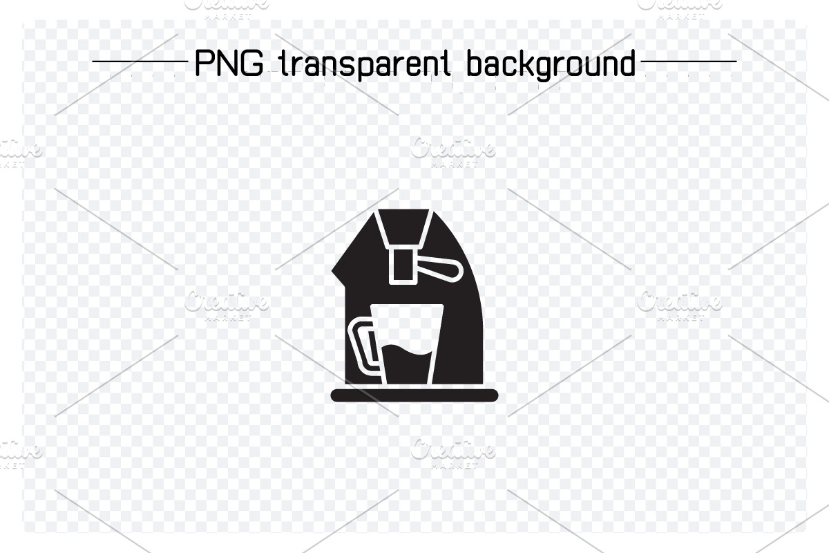 Coffee Machine Glyph Icons Set, a Solid Icon by Designfour (Photo 4 of 6)