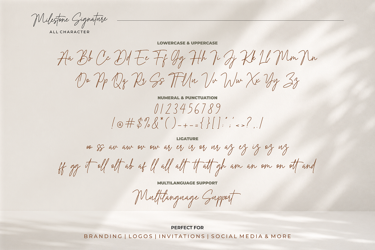 Milestone Signature Font, a Handwritten Font by MJB Letters (Photo 12 of 13)