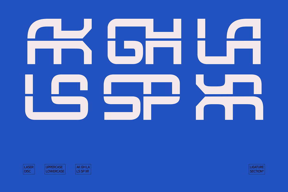 Laser Disc - Retro Sci-fi Logo Font, a Sans Serif Font by Casloop Studio (Photo 3 of 9)