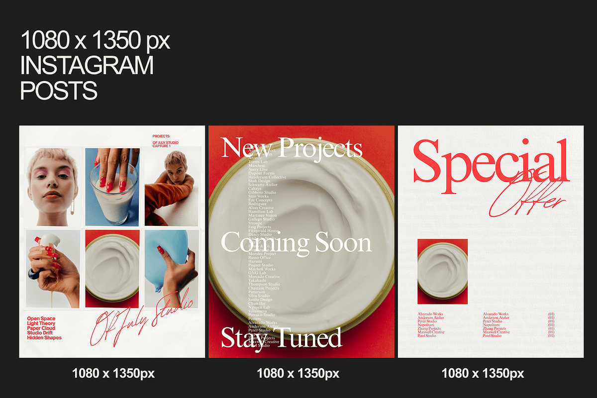 Creative Agency Social Media Kit, a Social Media Template by Of July Studio (Photo 7 of 8)