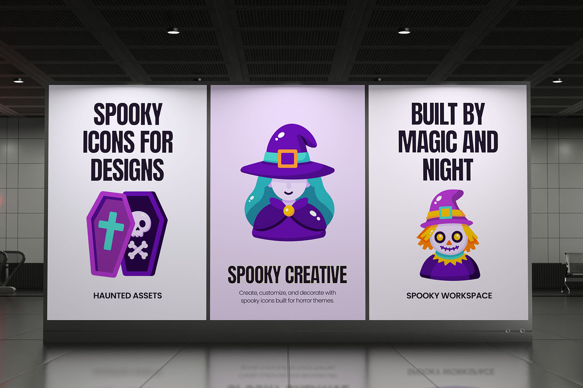 110 Halloween Flat Bundle Icons, an Emoji Icon by Prosymbols (Photo 4 of 11)