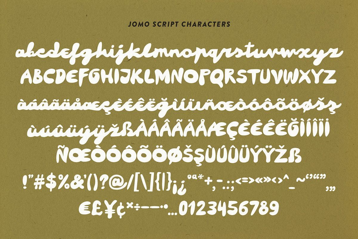 JOMO Carefree Detox Vibe Script, a Script Font by Struvictory.art (Photo 4 of 8)