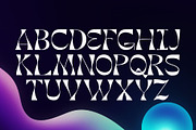 Hendrix - Art Nouveau Display, a Serif Font by HipFonts (Thumbnail 2 of 9)