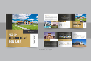 Real estate square trifold brochure, a Brochure Template by Pavel_design
