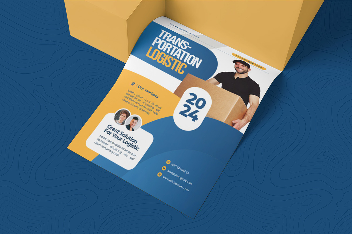Logistic Flyer, a Flyer Template by Esensifiksi.studio (Photo 2 of 2)