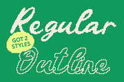 CS Camara Pixel, a Script Font by Craft Supply Co. (Thumbnail 4 of 8)