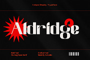 Aldridge - Modern Display Font, a Sans Serif Font by Eztudio (Thumbnail 1 of 16)