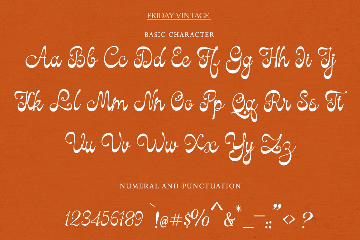 Friday Vintage, a Script Font by StudioRhd (Photo 9 of 10)