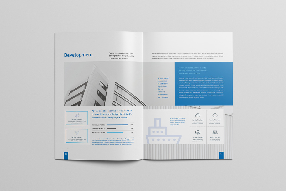 Annual Report A4 & Us Letter, a Brochure Template by Pro-Gh (Photo 19 of 20)