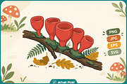Mushroom Botanical Clipart Bundle, an Object Graphic by Actual Pixel (Thumbnail 14 of 21)