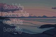 Outline Echoes - Outline Typeface, a Handwritten Font by HipFonts (Thumbnail 4 of 8)