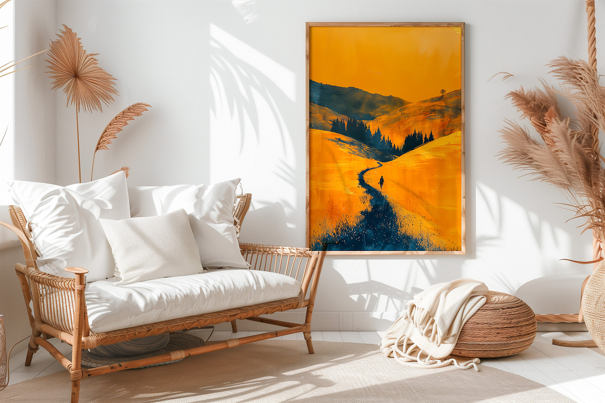 Boho Style Frame Mockup Bundle, a Household Mockup by AlineArtStore (Photo 10 of 12)