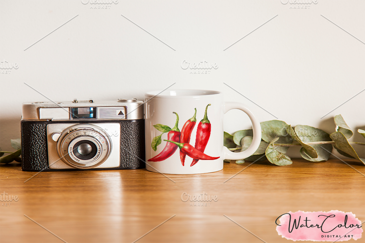 Vegetables Collection Clipart, a Food Illustration by Watercolor Digital (Photo 7 of 9)