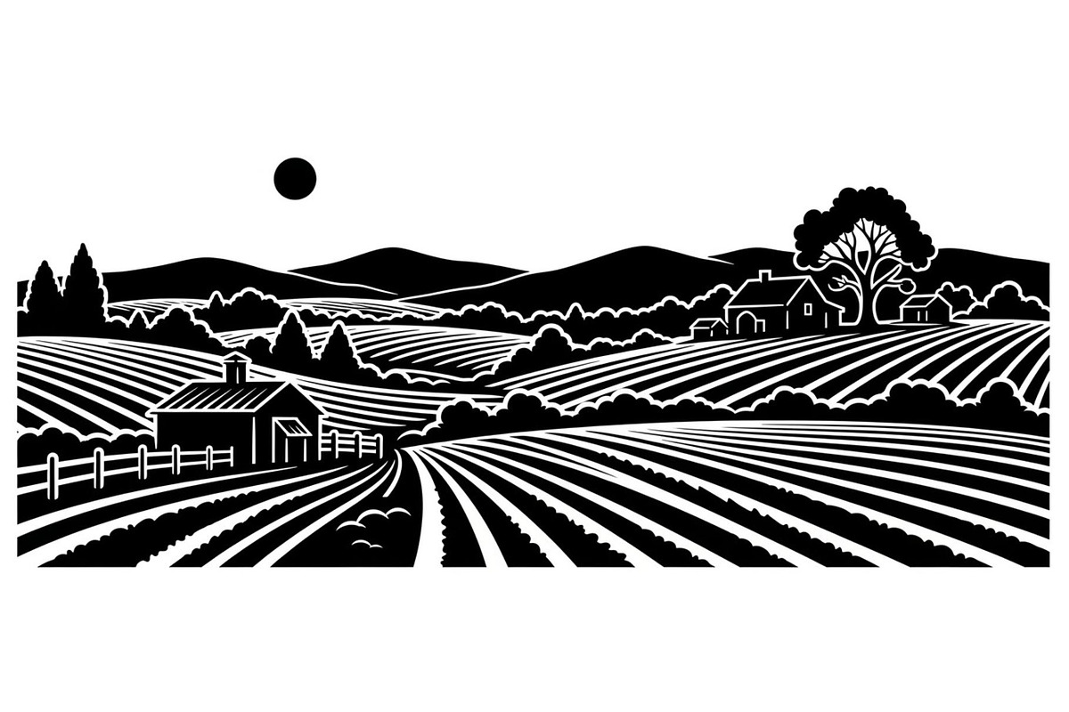 Rural Countryside Landscape, a Graphic by hafijul (Photo 7 of 13)