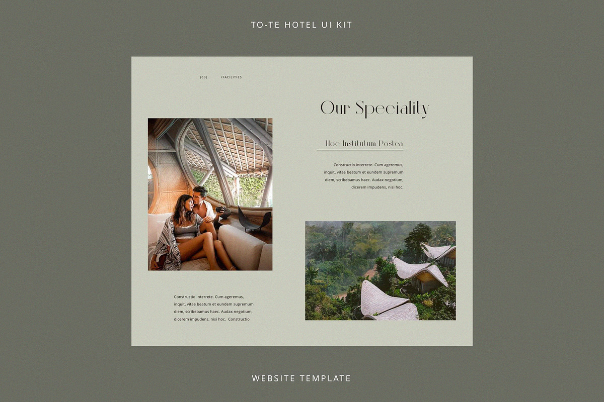 Tote | Hotel UI KIT Template, a Landing Page Template by Skolastika Phoebe (Photo 2 of 8)