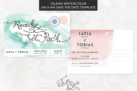 Island Wedding Save the Date