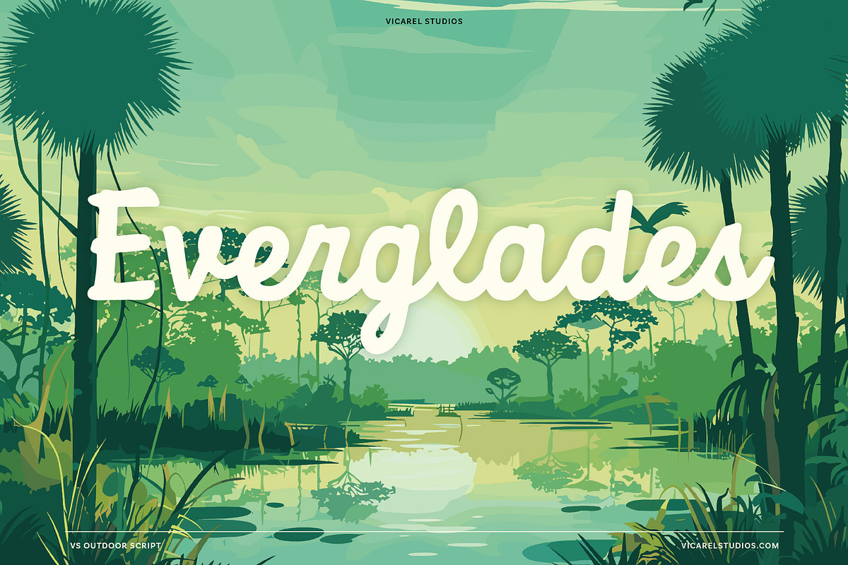 Outdoor Script | National Park Font, a Script Font by Vicarel Studios (Photo 22 of 27)