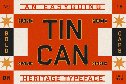 Tin Can | Heritage Typeface
