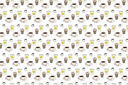 Set of patterns about breakfast, a Pattern Graphic by Lyolya Profitrolya (Thumbnail 4 of 5)