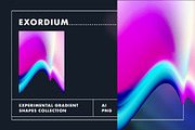Exordium Dynamic Gradient Shapes, a Texture Graphic by Polar Vectors (Thumbnail 11 of 16)