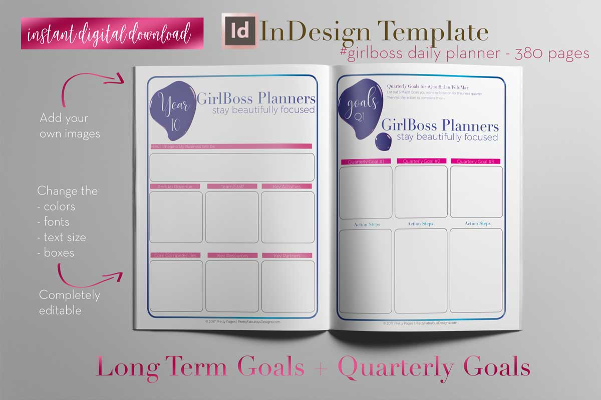 Daily Planner | InDesign Template, a Stationery Template by Planner ...