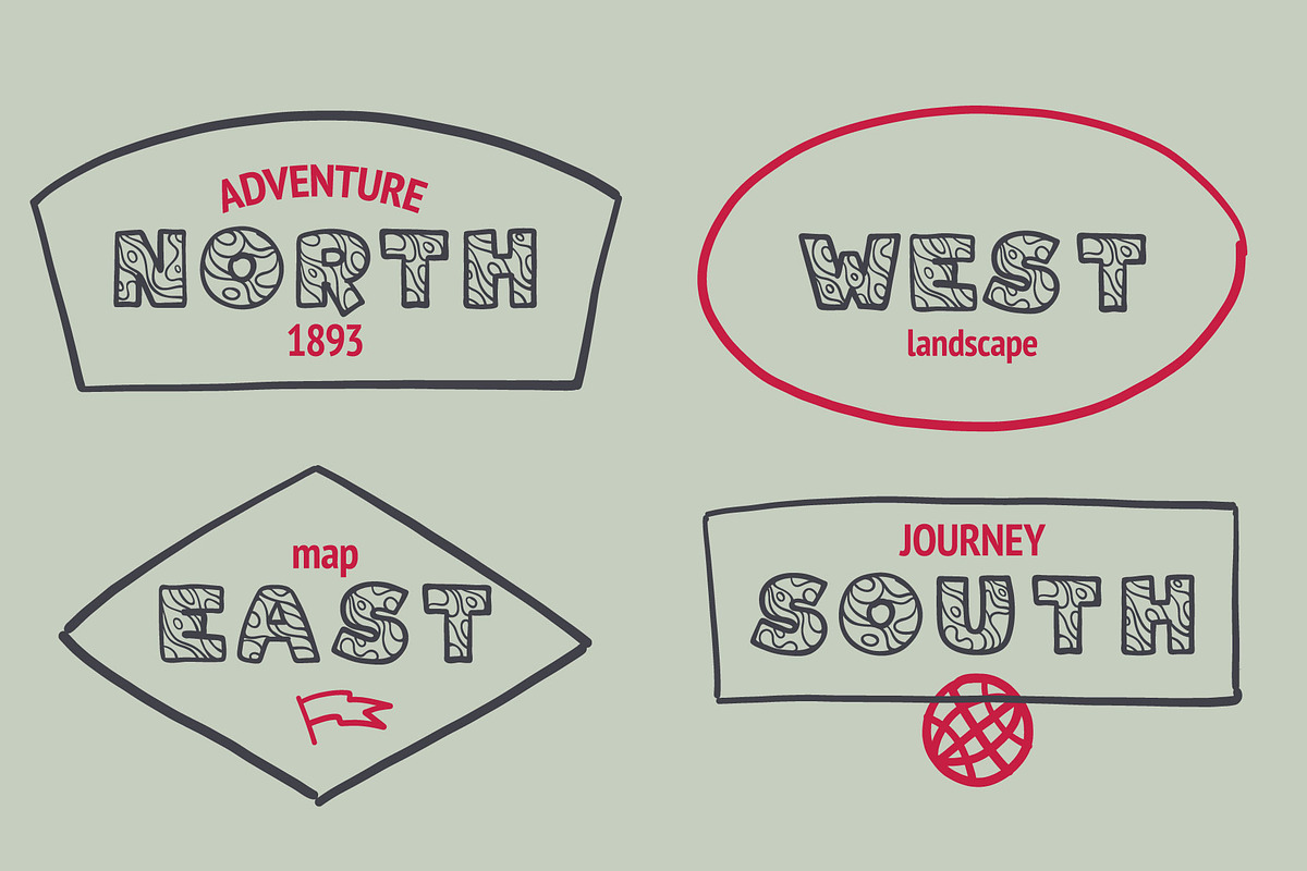Geoline font preview 4