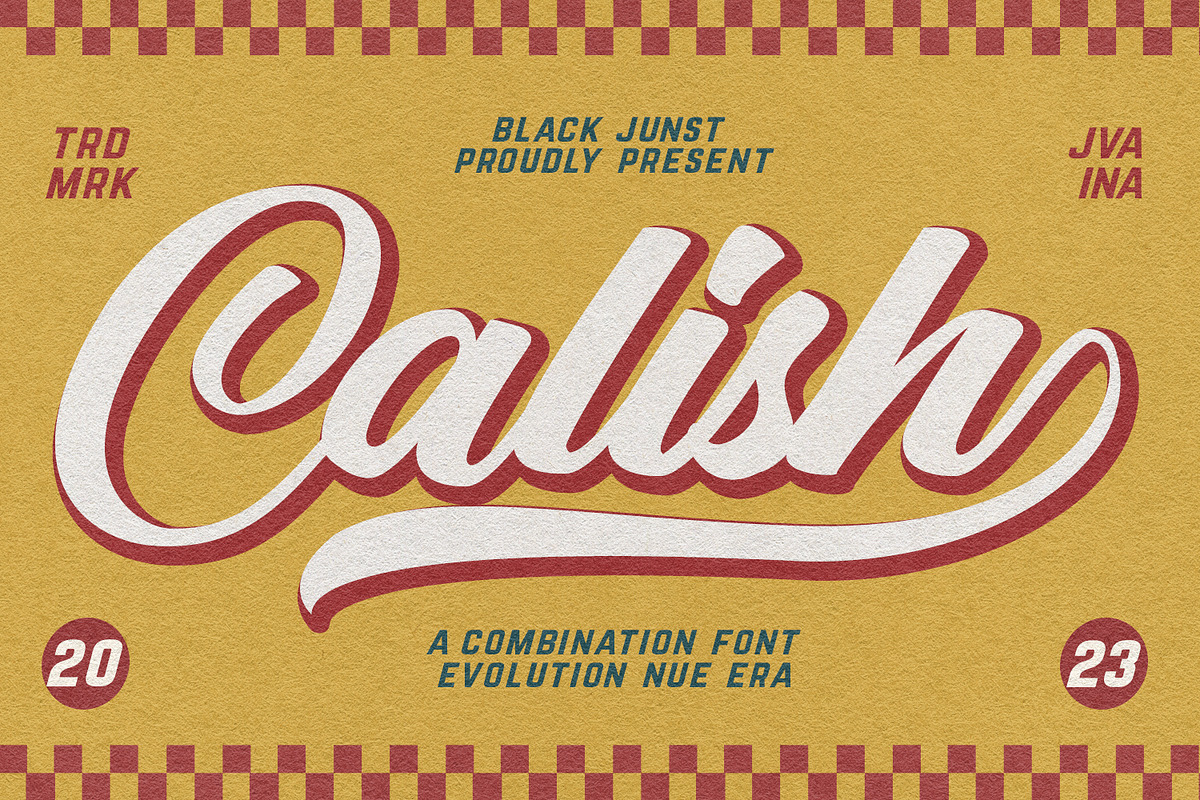 Calish Script, a Script Font by Black Junst (Photo 1 of 11)
