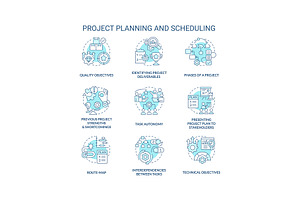 Project planning and scheduling, an Object Graphic by IMG Visuals