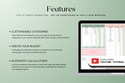 Simple Biweekly Budget - Green, a Templates & Theme by The Creative Plans co (Thumbnail 3 of 10)