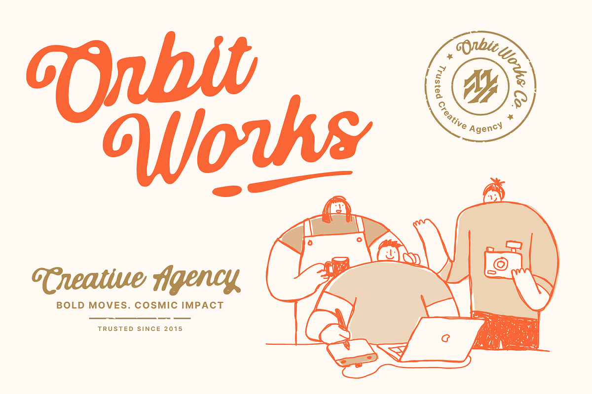 MN Barevia - Handwritten Vintage, a Script Font by Mantra Naga (Photo 3 of 16)