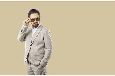 Business man in elegant suit and, a Person Photo by StudioRomantic