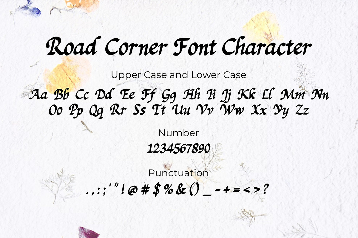 Road Corner Handwritten Script Font, a Script Font by Gumrega Studio (Photo 3 of 6)