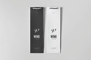 Wine Bottle Bag Mockup, a Packaging Mockup by DesignRushMarket