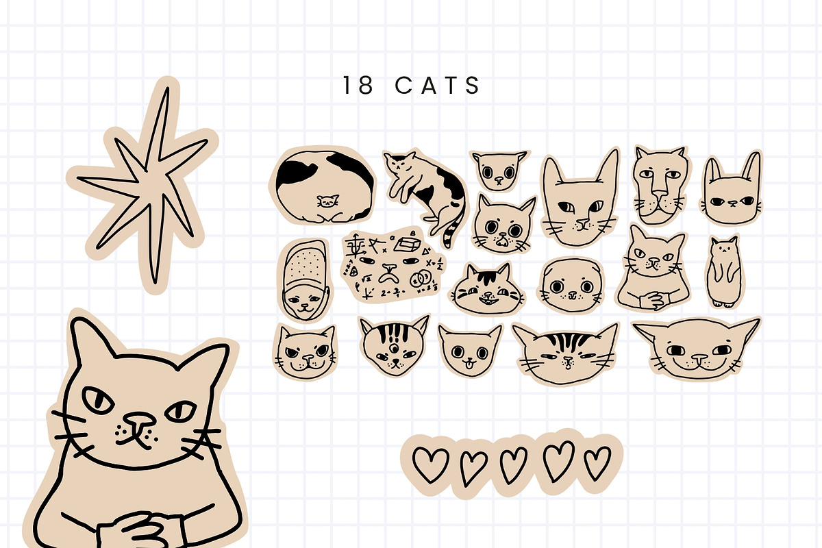 Scrapbook Doodles & Collage Elements, an Object Graphic by Kristina Chistiakova (Photo 10 of 10)