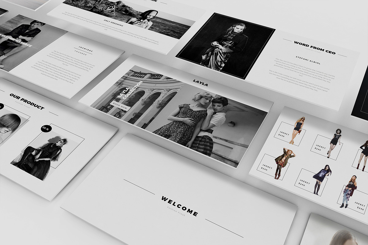 Fashion Google Slides Presentation, a Presentation Template by Incools ...