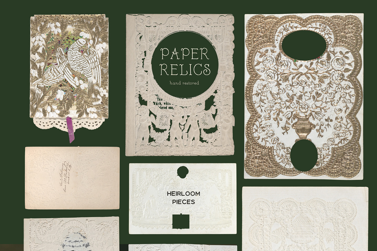 Emboss Lace Frames & Vintage Paper, an Object Graphic by Laras Wonderland (Photo 4 of 21)