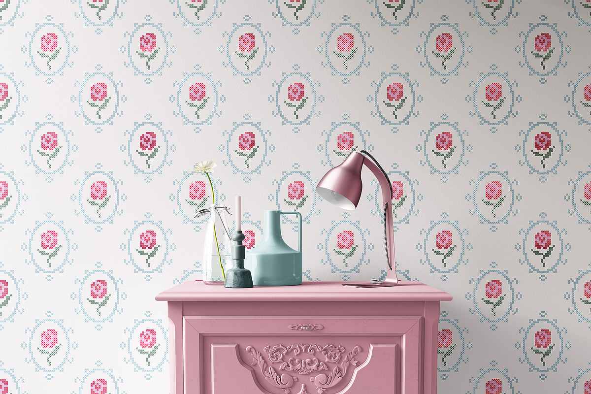 Cross-Stitch Florals: Spring Pattern, a Pattern Graphic by Essentially Nomadic (Photo 12 of 12)