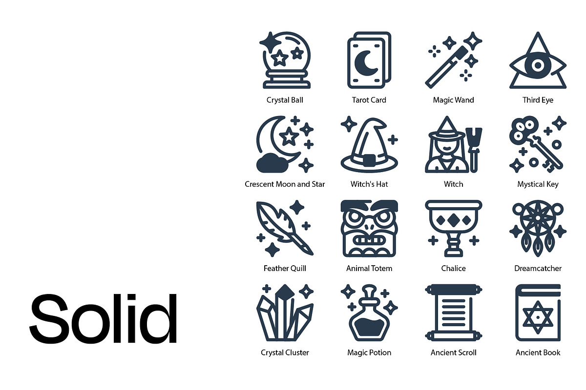 Mystical Icon Set, a Duotone Icon by Eklip Studio (Photo 4 of 4)