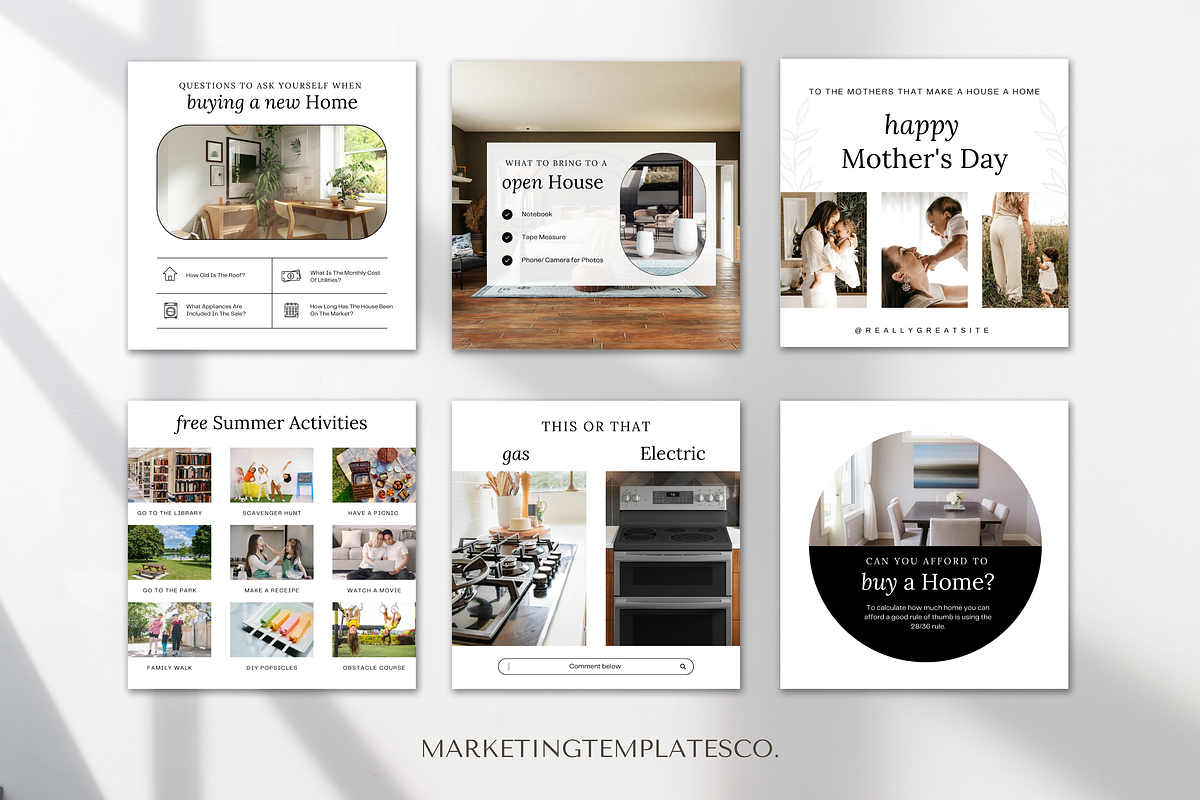 May Real Estate Templates, a Social Media Template by Marketing Templates Co. (Photo 4 of 10)