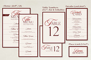 The Red Wedding Invitation Templates, an Invitation Template by Garden in frame (Thumbnail 3 of 8)