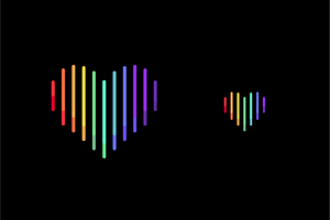Rainbow heart