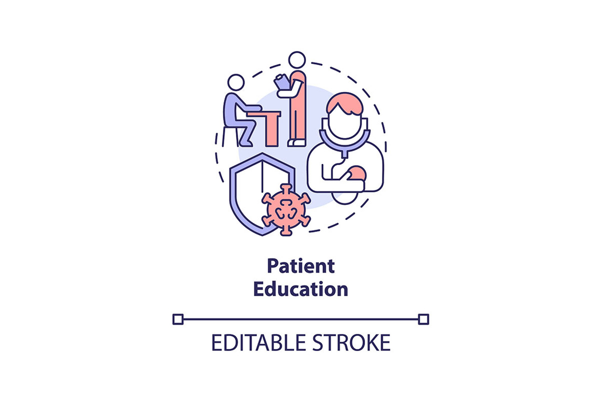 Patient education concept icon, an Icon by IMG Visuals