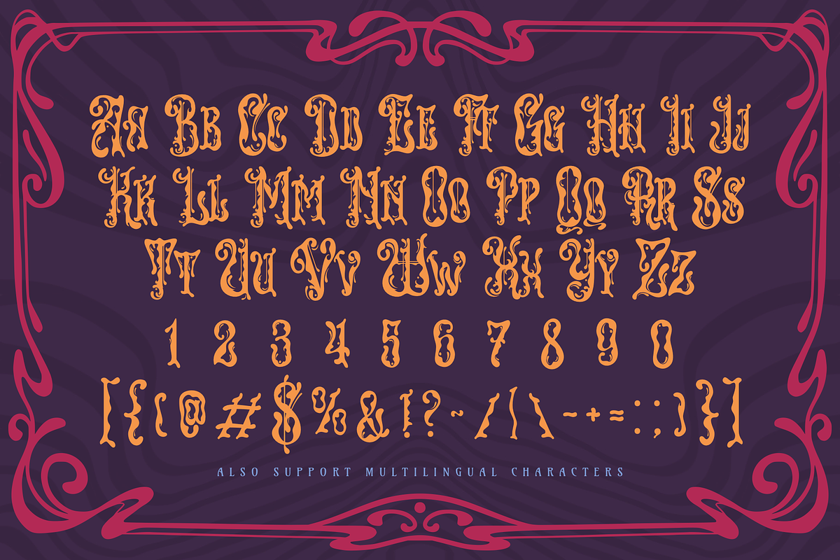 Alea Weiqsaw + Extras, a Blackletter Font by Sitintahitam (Photo 7 of 8)