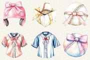 Baseball & Softball Coquette Bow, an Illustration by OK Design (Thumbnail 4 of 4)