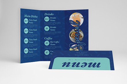 Trifold Menu Template