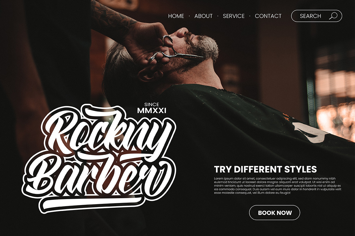 Straight Ahead Modern Script Font, a Script Font by Ronny Studio (Photo 3 of 11)